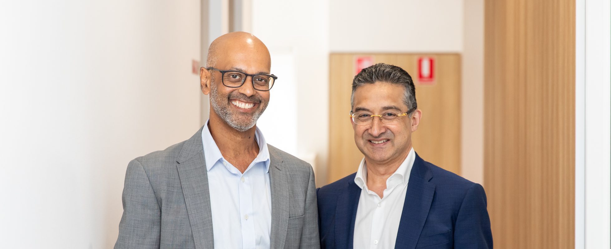 Ophthalmologists Dr Rajiv Shah and Dr Gagan Khannah at Eastwood Eye Surgery