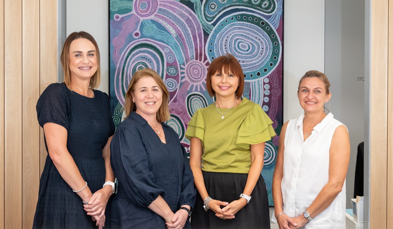 Four members of the Eastwood Eye Surgery clinical and reception team